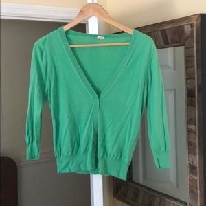 J. Crew Emerald Green Cardigan